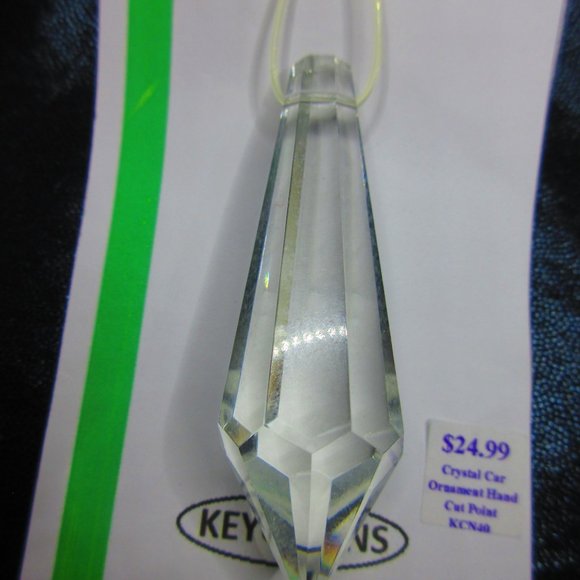 Faceted Glass Chandlier Drop - Picture 3 of 3